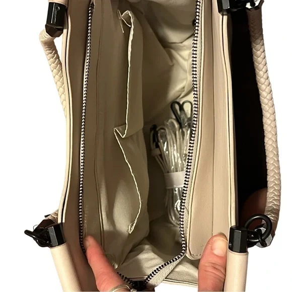 NWT Badgley Mischka Large Satchel Shoulder or Crossbody Bag LOWEST OFFERS SENT - Picture 14 of 16